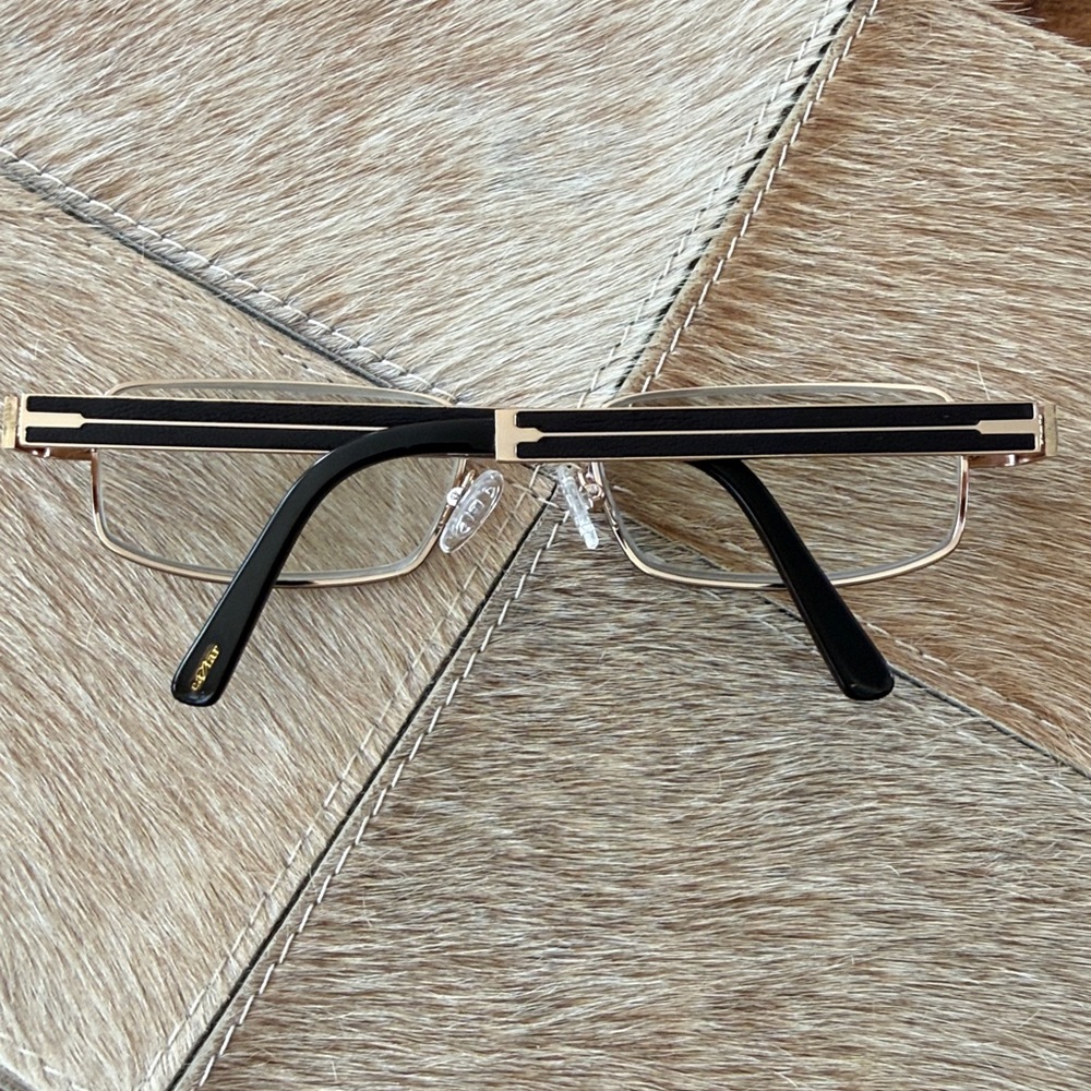 Caviar Italy Vintage Men's Brown and Gold Eyewear Eyeglasses - Model #M4851 - Picture 9 of 15
